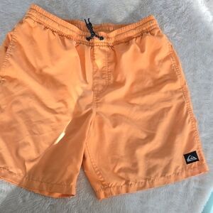 Quiksilver Men's Bright Orange Athletic Shorts